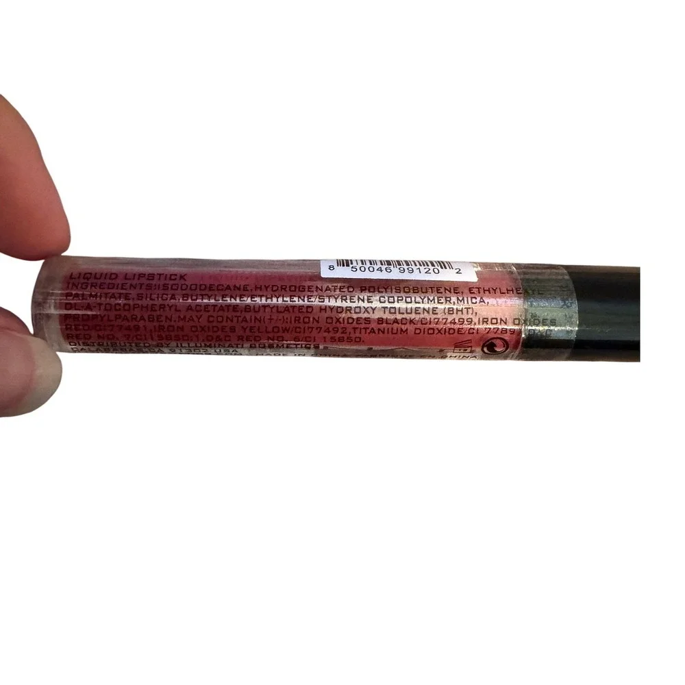 Illuminati Cosmetics Mystic Liquid Lipstick Pink Shimmer Metallic 0.1oz